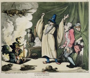 Humbugging or Raising the Devil, 1800 (väri litho) tekijältä Thomas Rowlandson