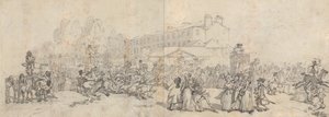 Hyde Park Corner tekijältä Thomas Rowlandson