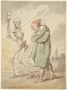 Kuvitus teokseen ”Kuoleman tanssi” tekijältä Thomas Rowlandson