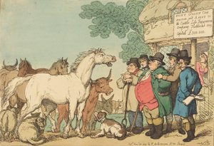 Insurable Cattle, julkaistu 1809. tekijältä Thomas Rowlandson