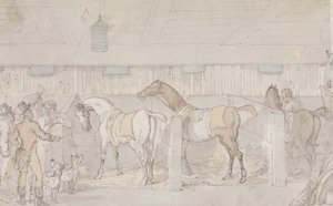 Tallin sisätilat (kynä & muste ja akvarelli paperille) tekijältä Thomas Rowlandson