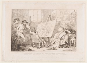 Opiskelun häiritseminen tai häiritty taidemaalari tekijältä Thomas Rowlandson