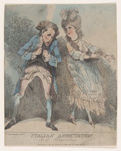 Italian vaikutelma, todellisia hahmoja, 1786-91, 1786-91. tekijältä Thomas Rowlandson