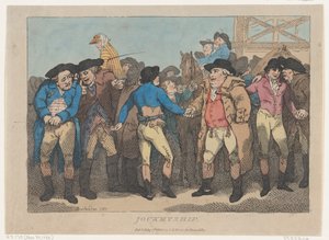 Jockeyship, 1 de juliol de 1802., 1 de juliol de 1802. finlandès tekijältä Thomas Rowlandson