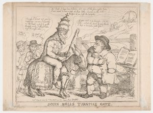 John Bullin tietulliportti tekijältä Thomas Rowlandson