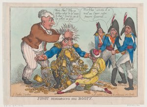 Junot Disgorging His Booty, 17. lokakuuta 1808, 17. lokakuuta 1808. tekijältä Thomas Rowlandson