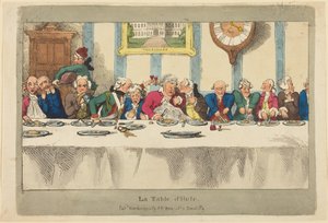 Päivällinen tekijältä Thomas Rowlandson