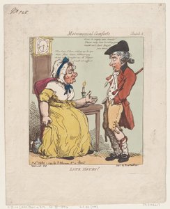 Myöhäiset tunnit!, 1. lokakuuta 1799, 1. lokakuuta 1799. tekijältä Thomas Rowlandson