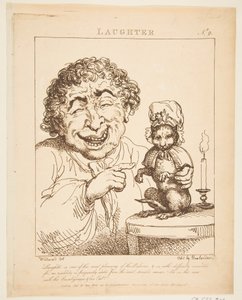 Nauru Le Brun Travested eli Karikatyyrit intohimoista, 21. tammikuuta 1800. tekijältä Thomas Rowlandson