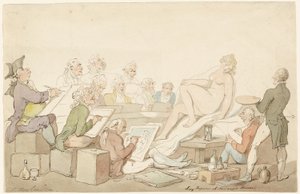 Lay Figuuri Somerset Housessa tekijältä Thomas Rowlandson