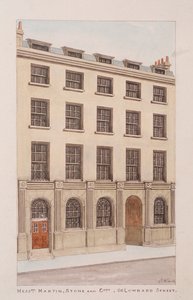 Lombard Street, Lontoo, c1850 tekijältä Thomas Rowlandson
