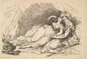 Rakkautta idässä, 1787. tekijältä Thomas Rowlandson
