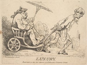 Luxury, [1781] julkaistiin uudelleen 1786-95. tekijältä Thomas Rowlandson