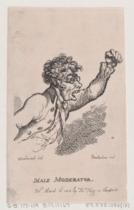 Miesmoderaattori, 30. maaliskuuta 1808, 30. maaliskuuta 1808. tekijältä Thomas Rowlandson
