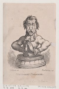 Metodistisaarnaaja, huhtikuu 1808, huhtikuu 1808. tekijältä Thomas Rowlandson