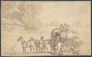 Maahanmuuttajat tekijältä Thomas Rowlandson