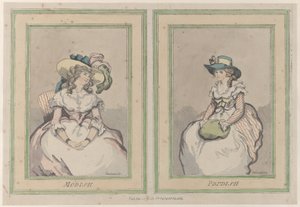 Modish and Prudish, 1. joulukuuta 1791, 1. joulukuuta 1791. tekijältä Thomas Rowlandson