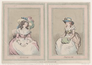 Modish and Prudish, 1. joulukuuta 1791, 1. joulukuuta 1791. tekijältä Thomas Rowlandson