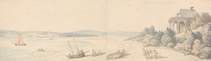 Herra Drummondin mökki, East Cowes, Isle of Wight tekijältä Thomas Rowlandson