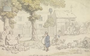 Herra ja rouva Jolly maaseututalossaan tekijältä Thomas Rowlandson