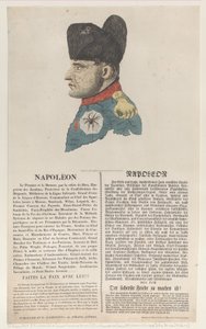 Napoleon, maaliskuu 1814, maaliskuu 1814. tekijältä Thomas Rowlandson