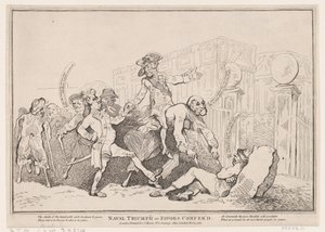 Naval Triumph tai suositukset, 13. marraskuuta 1780, 13 marraskuuta 1780. tekijältä Thomas Rowlandson