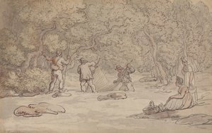 Lohialtaan verkottaminen tekijältä Thomas Rowlandson