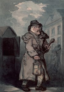 Yövartija, 1700-luvun loppu tekijältä Thomas Rowlandson