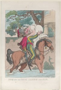 Ei kukaan, mutta rohkeat ansaitsevat oikeudenmukaisen, 1813, 1813. tekijältä Thomas Rowlandson