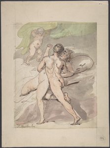 Alastomien pariskunnan syleily tekijältä Thomas Rowlandson