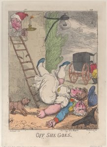 Off She Goes, 1812, 1812. tekijältä Thomas Rowlandson