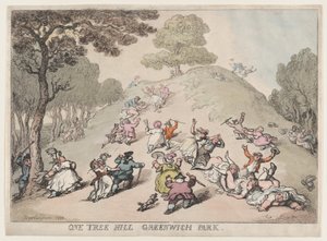 One Tree Hill, Greenwich Park, 1802, 1802. tekijältä Thomas Rowlandson