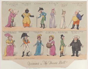 Mielipiteitä avioerolakista!!, 2. kesäkuuta 1800, 2. kesäkuuta 1800. tekijältä Thomas Rowlandson