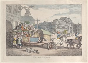 Paris Diligence, n. 1810, n. 1810. tekijältä Thomas Rowlandson