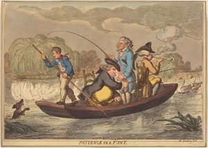 Kärsivällisyyttä puntissa tekijältä Thomas Rowlandson