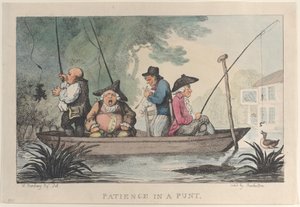 Patience in a Punt, 1811., 1811. tekijältä Thomas Rowlandson