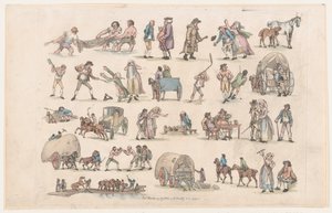 Làmina 4, Esquemes de figures, paisatges i bestiar...per a l