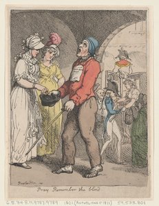 Rukoile Muista sokeita, 1801, 1801. tekijältä Thomas Rowlandson