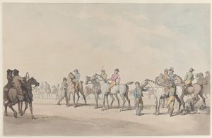 Valmistautuminen kilpailuun tekijältä Thomas Rowlandson