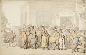 Providence Chapel, 1700-luvun loppu tekijältä Thomas Rowlandson