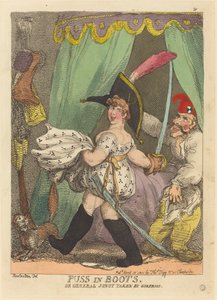 Puss in Boots, tai Yllätyksen ottama kenraali Junot tekijältä Thomas Rowlandson