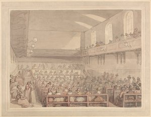 Kveekarien kokous tekijältä Thomas Rowlandson