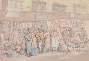 Rag Fair tai Rosemary Lane tekijältä Thomas Rowlandson