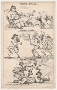 Uudistusta suositeltu, uudistus aloitettu, uudistus saatettu päätökseen tekijältä Thomas Rowlandson