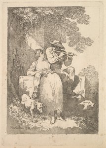 Lepo työstä aurinkoisina päivinä, 1784-87. tekijältä Thomas Rowlandson