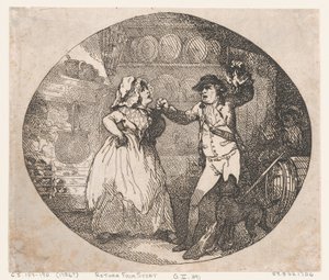 Paluu Urheilusta, 1786 ., 1786 . tekijältä Thomas Rowlandson