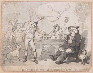 Palattu Fox Chacesta [sic], 1787. tekijältä Thomas Rowlandson