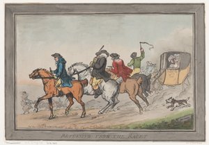 Palattuaan kilpailuista, 1. joulukuuta 1791, 1. joulukuuta 1791. tekijältä Thomas Rowlandson