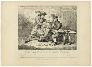Boswellin Hebridien kierroksen tarkistaminen toista painosta varten. tekijältä Thomas Rowlandson