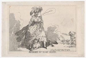 Reynard aloitti vuoronsa, 23. huhtikuuta 1784, 23. huhtikuuta 1784. tekijältä Thomas Rowlandson